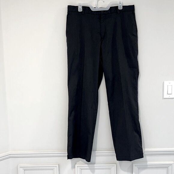 Nike Golf Dri Fit Pants Gray Striped Men's Size 36 x 32 - Picture 1 of 8